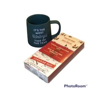 👠 Bundle Indigo Mug and General Knowledge Quiz - NWT